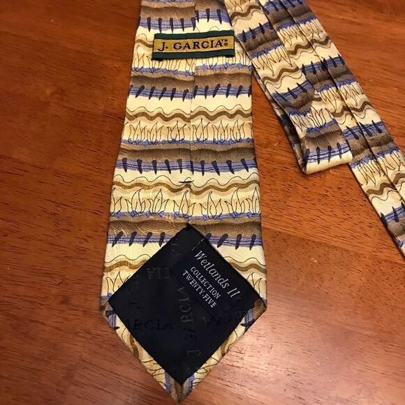 Jerry Garcia Silk Tie ‘Wetlands II’ Collection 25 weddings graduations dads day! - Picture 5 of 7